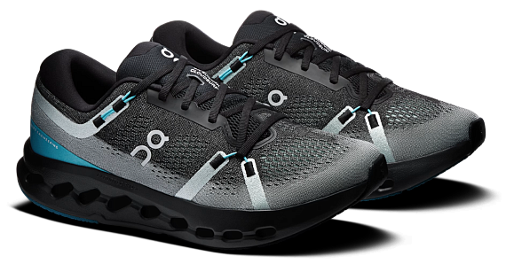 Кроссовки мужские On Cloudsurfer 2 Black/Flurry - Фото 6 большая