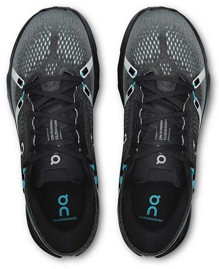 Кроссовки мужские On Cloudsurfer 2 Black/Flurry - Фото 2 большая
