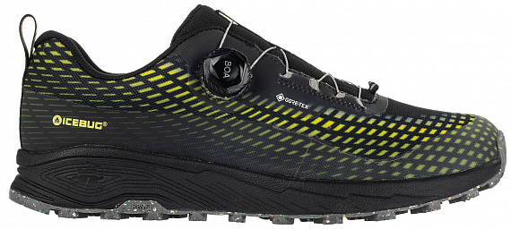 Кроссовки мужские Icebug Haze Rb9X GTX Black/Poison - Фото 1 большая