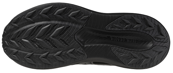 Кроссовки мужские Mizuno Wave Rider Gtx 4 Black/Black Sand - Фото 2 большая