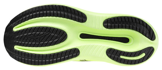 Кроссовки мужские Mizuno Wave Rider 30 Lime Pulp/Black Oyster/GF White - Фото 4 большая