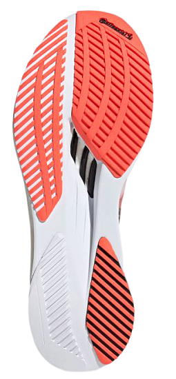 Кроссовки мужские Adidas Adizero Boston 10 White/Core Black/Solar Red - Фото 3 большая