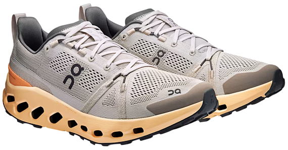 Кроссовки мужские On Cloudsurfer Trail Silver/Blonde - Фото 2 большая