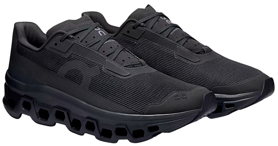 Кроссовки мужские On Cloudmonster Void Black/Black - Фото 2 большая