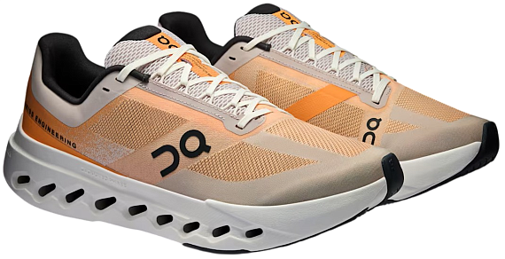 Кроссовки мужские On Cloudsurfer Next Tangerine/Ivory - Фото 2 большая
