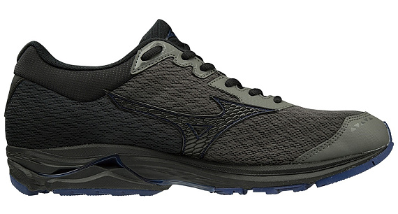 Кроссовки мужские Mizuno Wave Rider GTX Gunmetal/Black - Фото 2 большая