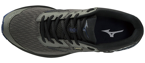 Кроссовки мужские Mizuno Wave Rider GTX Gunmetal/Black - Фото 3 большая