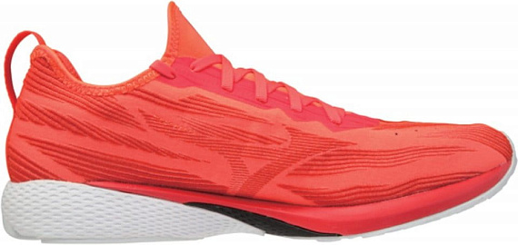 Кроссовки мужские Mizuno Wave Aero 19 крас/крас/бел - Фото 2 большая