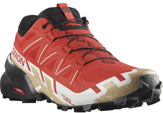 Кроссовки мужские Salomon Speedcross 6 Fird/Black/Safari - Фото 4 большая