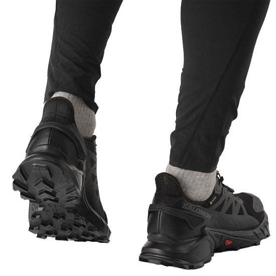 Кроссовки мужские Salomon Supercross 4 Gtx Black/Black/Black - Фото 9 большая