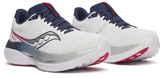 Кроссовки мужские Saucony Endorphin Trainer White/Navy - Фото 3 большая