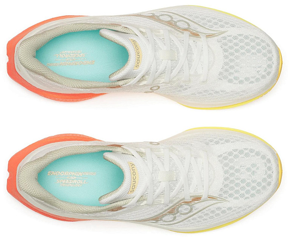 Кроссовки мужские Saucony Endorphin Speed 5 Ivory/Fire - Фото 3 большая