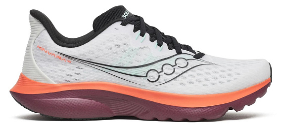 Кроссовки мужские Saucony Kinvara 16 White/Crimson - Фото 1 большая