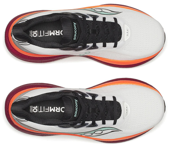 Кроссовки мужские Saucony Triumph 23 White/Crimson - Фото 3 большая
