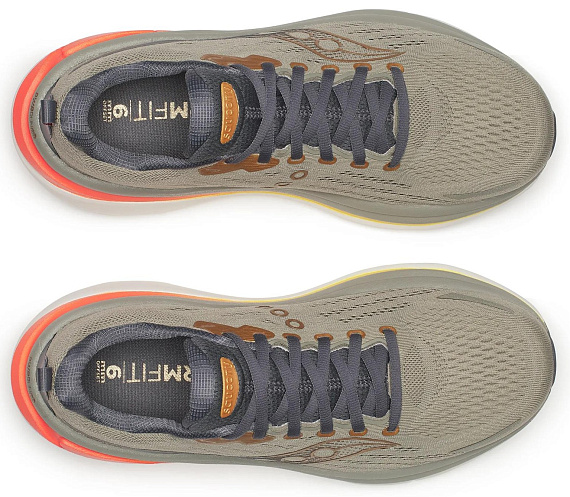 Кроссовки мужские Saucony Hurricane 25 Laurel/Fire - Фото 3 большая