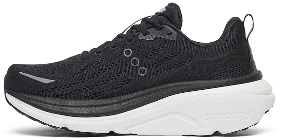 Кроссовки мужские Saucony Hurricane 25 Black/White - Фото 2 большая