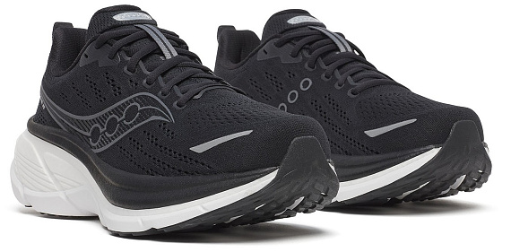 Кроссовки мужские Saucony Hurricane 25 Black/White - Фото 3 большая