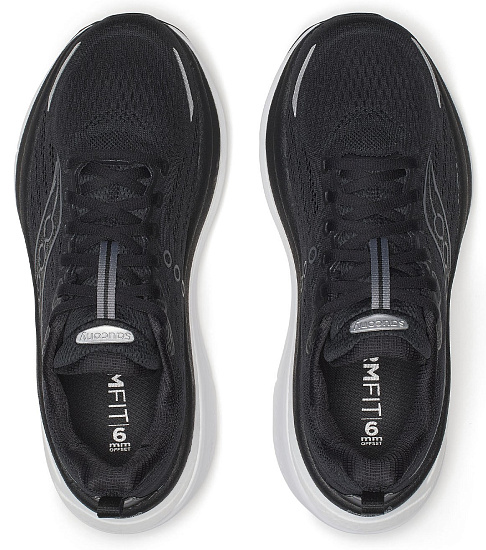 Кроссовки мужские Saucony Hurricane 25 Black/White - Фото 5 большая
