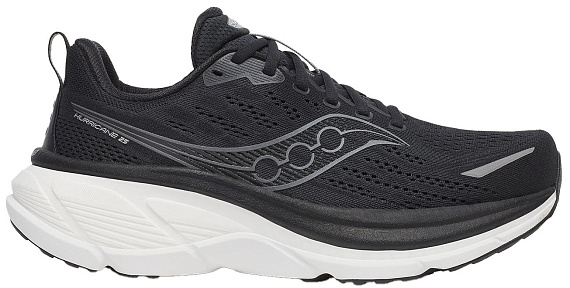 Кроссовки мужские Saucony Hurricane 25 Black/White - Фото 1 большая