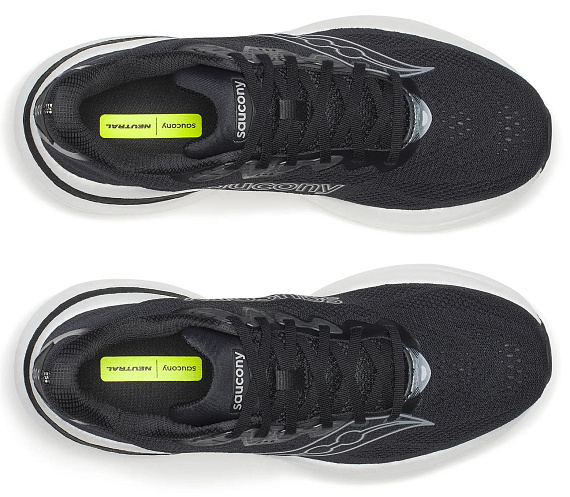 Кроссовки мужские Saucony Ride 19 Black/Silver - Фото 3 большая