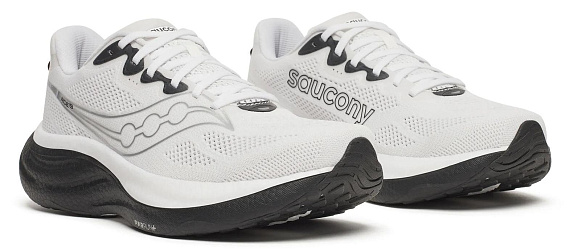Кроссовки мужские Saucony Ride 19 White/Black - Фото 6 большая