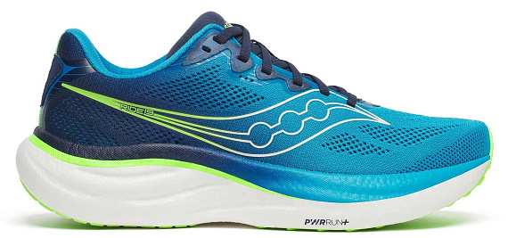 Кроссовки мужские Saucony Ride 19 Cobalt/Slime - Фото 1 большая