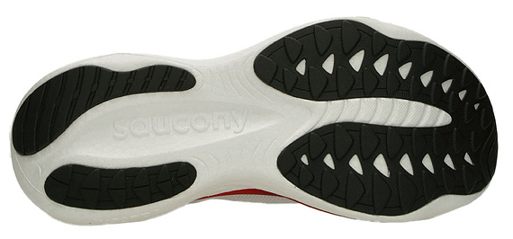 Кроссовки мужские Saucony Ride 19 White/Crimson - Фото 2 большая