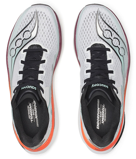 Кроссовки мужские Saucony Endorphin Azura White/Crimson - Фото 5 большая