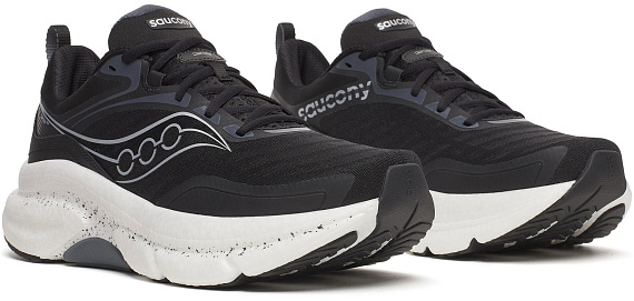 Кроссовки мужские Saucony Omni St 23 Black/Silver - Фото 3 большая