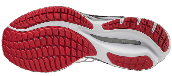 Кроссовки Mizuno Wave Rider 26 Amsterdam Black/White/Tango Red - Фото 8 большая