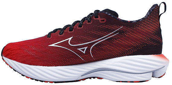 Кроссовки Mizuno Wave Rider 28 Ignition Red/Silver/Black - Фото 2 большая