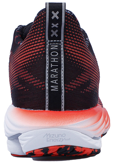 Кроссовки Mizuno Wave Rider 28 Ignition Red/Silver/Black - Фото 3 большая