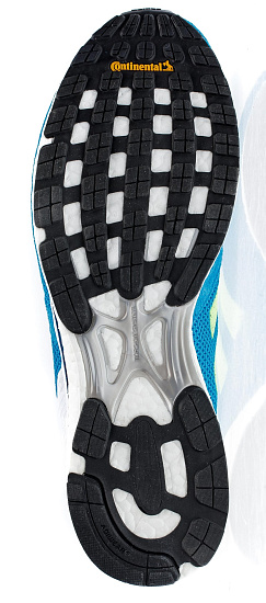 Кроссовки мужские Adidas Adizero Adios 4 Shock Cyan/Hi-Res Yellow/Legend Marine - Фото 2 большая