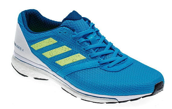 Кроссовки мужские Adidas Adizero Adios 4 Shock Cyan/Hi-Res Yellow/Legend Marine - Фото 5 большая