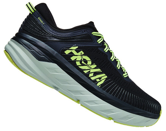 Кроссовки мужские Hoka Bondi 7 Blue Graphite/Butterfly - Фото 2 большая
