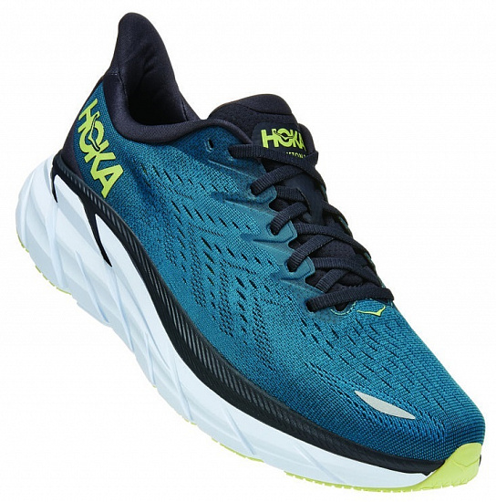 Кроссовки мужские Hoka Clifton 8 Blue Coral/Butterfly - Фото 1 большая