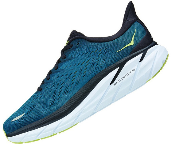 Кроссовки мужские Hoka Clifton 8 Blue Coral/Butterfly - Фото 4 большая
