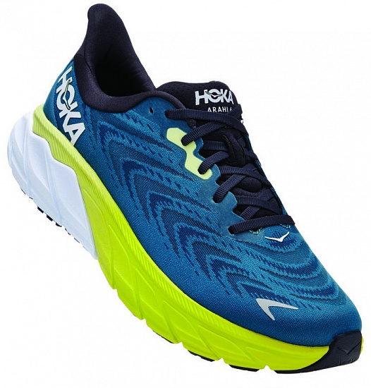 Кроссовки мужские Hoka Arahi 6 Blue Graphite/Blue Coral - Фото 1 большая