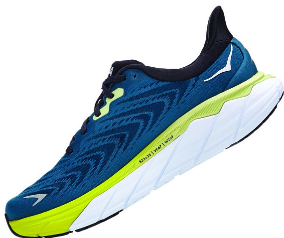 Кроссовки мужские Hoka Arahi 6 Blue Graphite/Blue Coral - Фото 6 большая