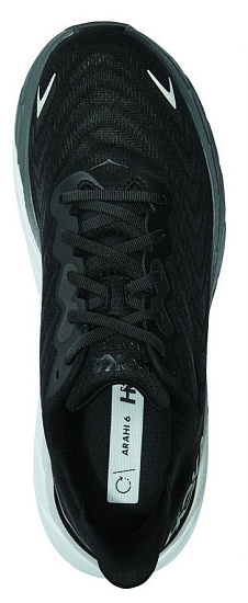 Кроссовки мужские Hoka Arahi 6 Black/White - Фото 5 большая