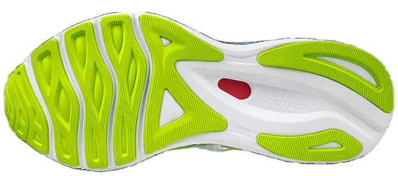 Кроссовки мужские Mizuno Wave Sky 6 NeoLime/Skywriting/Blk - Фото 2 большая