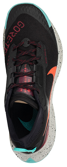 Кроссовки мужские Nike Pegasus Trail 3 GTX Black/Dark Beetroot/Dynamic Turquoise/Bright Crimson - Фото 2 большая
