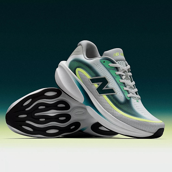 Кроссовки мужские New Balance Fresh Foam X Ellipse V1 Deep End/Glint Blue/Medusa Green - Фото 2 большая