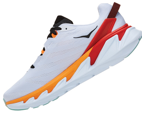 Кроссовки мужские Hoka M Elevon 2 White/Blazing Orange - Фото 4 большая