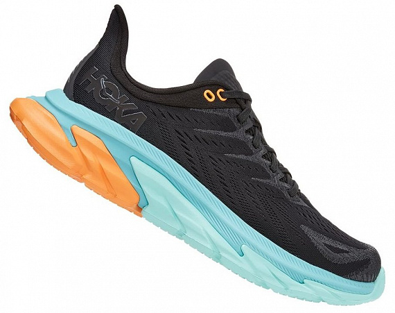 Кроссовки мужские Hoka M Clifton Edge Black/Aquarelle - Фото 1 большая