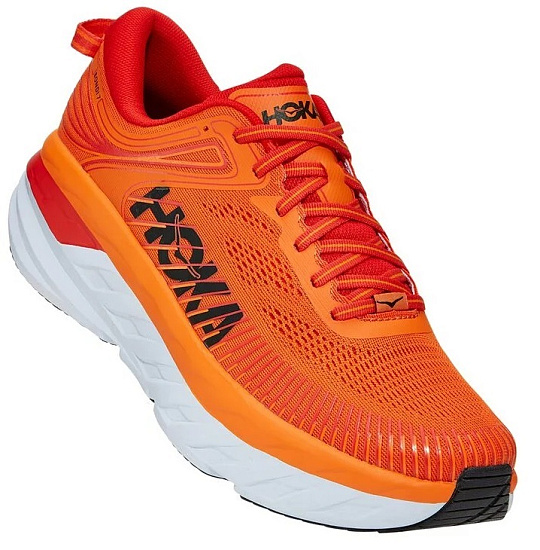 Кроссовки мужские Hoka M Bondi 7 Persimmon Orange/Fiesta - Фото 2 большая