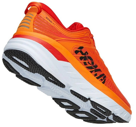 Кроссовки мужские Hoka M Bondi 7 Persimmon Orange/Fiesta - Фото 3 большая