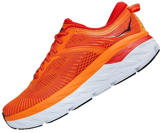 Кроссовки мужские Hoka M Bondi 7 Persimmon Orange/Fiesta - Фото 4 большая