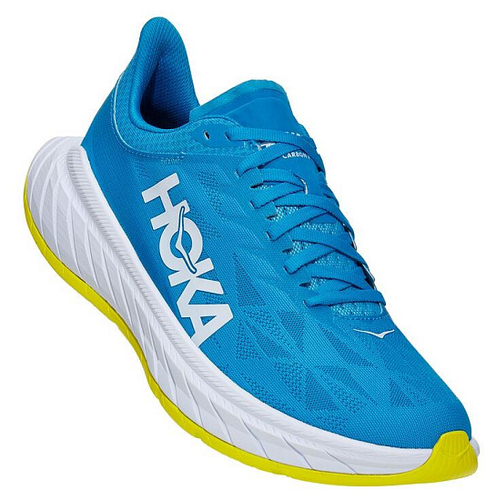 Кроссовки мужские Hoka M Carbon X 2 Diva Blue/Citrus - Фото 2 большая