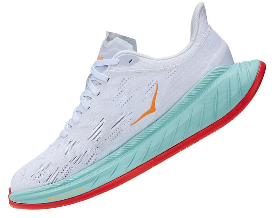 Кроссовки мужские Hoka M Carbon X 2 White/Blazing Orange - Фото 3 большая